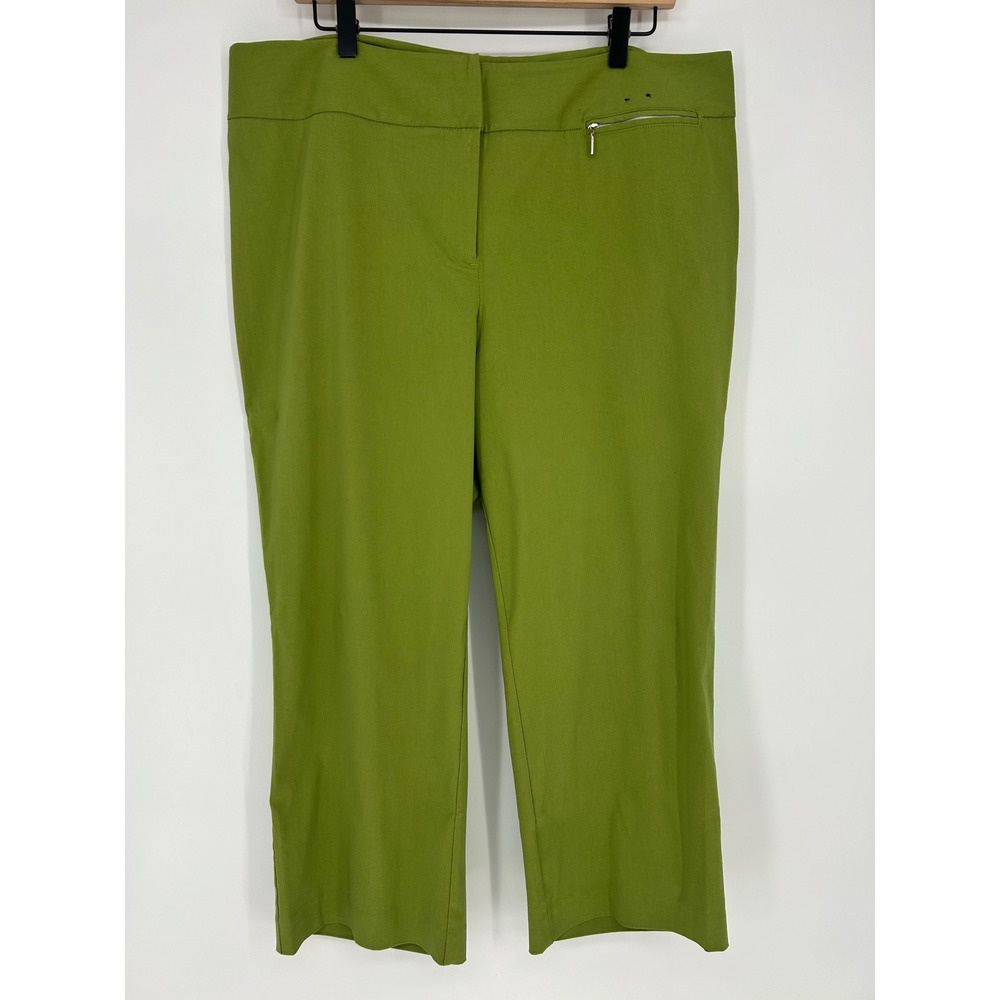 "NWT" Lane Bryant Tailored Ankle Dress Pants In Vibrant Green- Women's Size 18